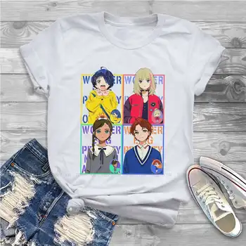 Ai Rika Neiru Momoe Dulce Fata Femei T-Shirt-I De Mirare Ou Prioritate Anime Blusas Harajuku Casual Cu Maneci Scurte Vintage Supradimensionate Sus