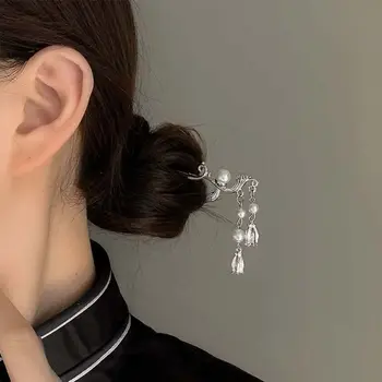 Chinezii De Epocă Elegant De Metal Pearl Moț De Păr Stick Femei Temperament Ac De Păr Hanfu Articole Pentru Acoperirea Capului, Accesorii