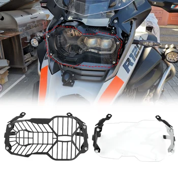 Faruri Acoperă Negru Transparent Motocicleta Far Protector Grila pentru BMW R1200GS LC Aventura 2013-2019 Guard Protection