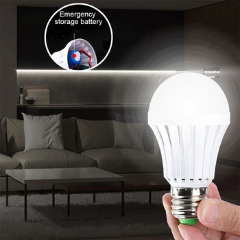 Lumina de urgență Becuri LED E27 Lampă cu Led 5W 7W 9W Baterie Reîncărcabilă Lampă de Iluminat Pentru Iluminat Exterior Bombillas Lanterna