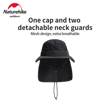 Naturehike Vară Pălărie Găleată în aer liber, Protectie UV Margine Largă de Camping, Vânătoare, Drumeții Pălărie Plasă de Pescar Plaja de protecție Solară Capac