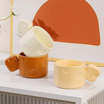 Noi ins creative brânză de modelare cana de personalitate tendință de cafea ceasca de lapte micul dejun cupa pentru bărbați și femei cupe de băut