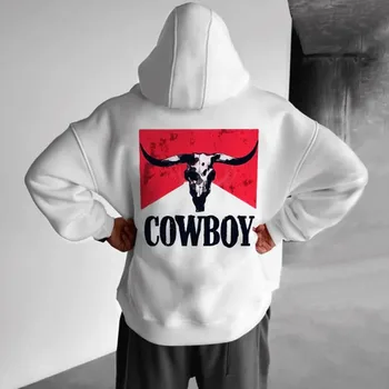 Supradimensionate confortabil casual cowboy hanorac pulover
