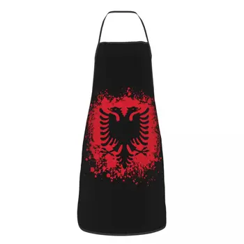 Unisex Retro Albania Flag Bucătărie Bucătar-șef de Gătit de Copt Șorț Femei Bărbați albanezi Vultur Tablier Preparate pentru Pictură