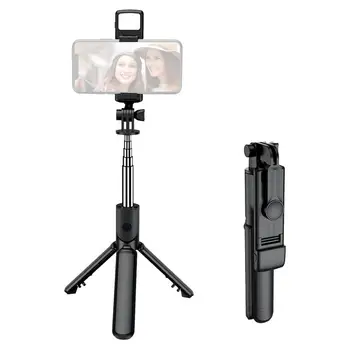 Wireless Selfie Stick Suport Trepied Cu Lumina De La Distanță Fără Fir Extensibil Trepied Pentru Telefonul Mobil Live Streaming