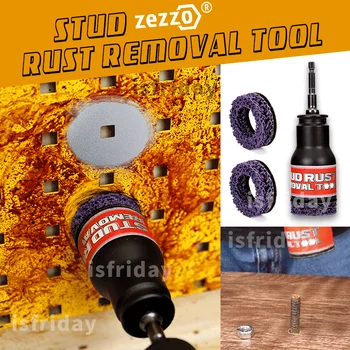 Zezzo® Stud Rust Removal Tool manuale Instrumente Hardware Rust Remover Drill Adapter pentru Îndepărtarea Ruginii Instrument de Putere